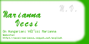 marianna vecsi business card